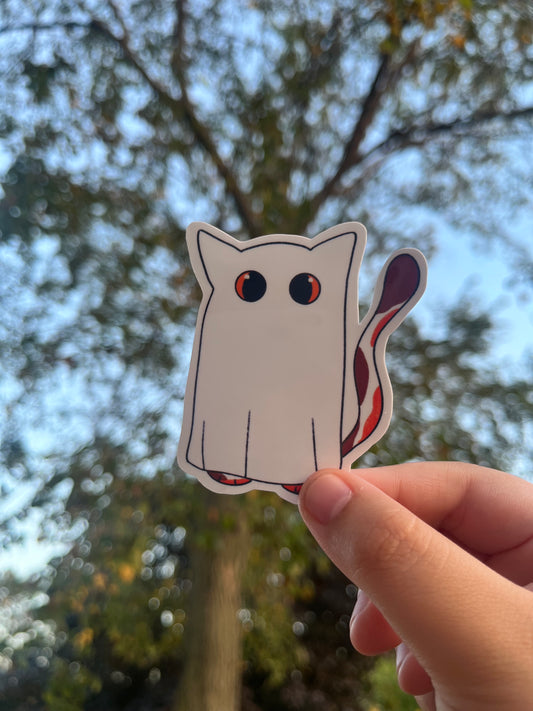 Ghost Kitty Sticker